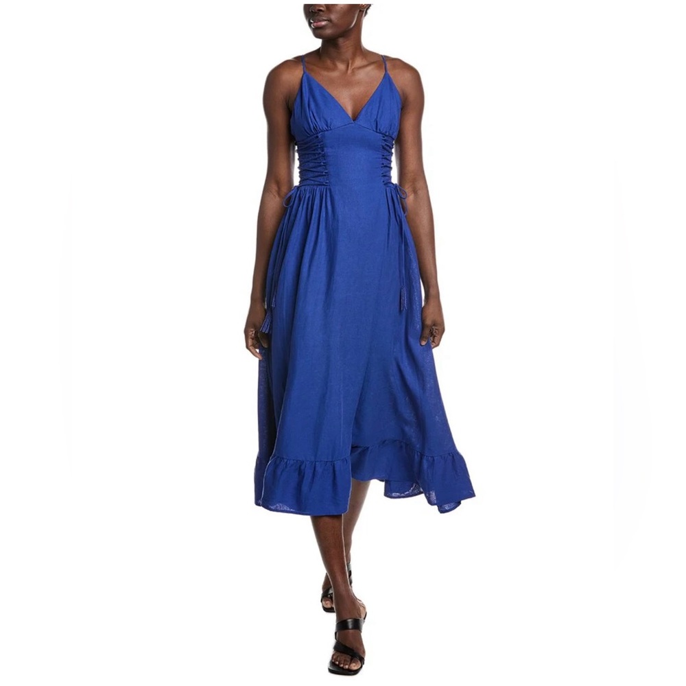 FARM Rio Vibrant Blue Midi Dress